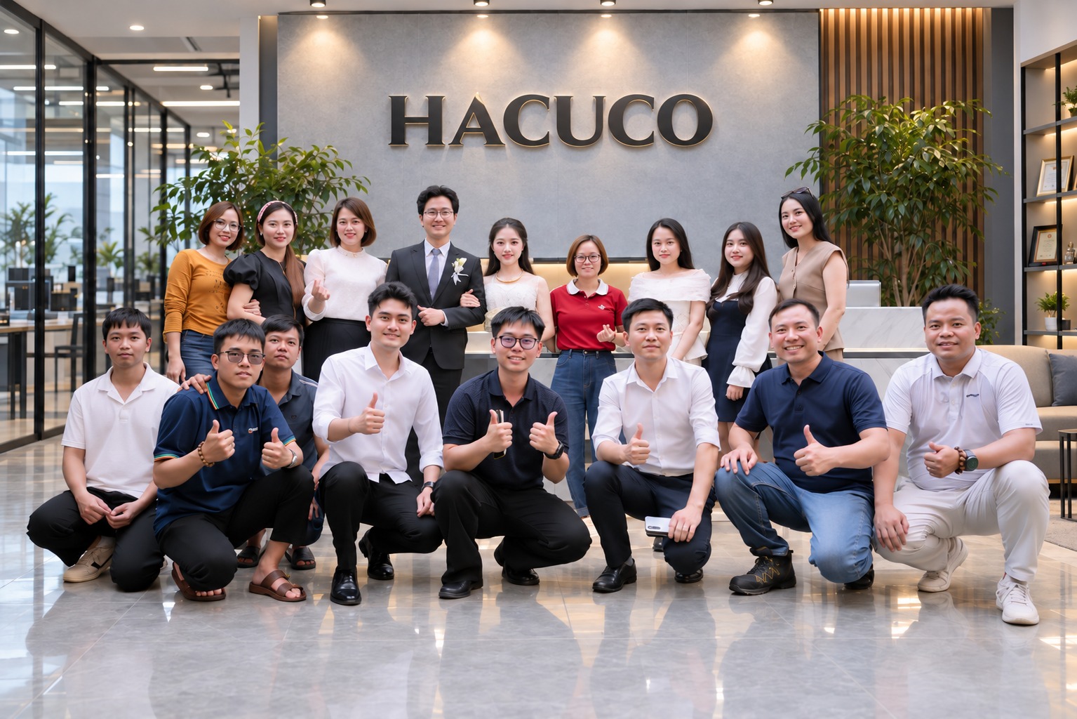 Ảnh tập thể HACUCO tại văn phòng